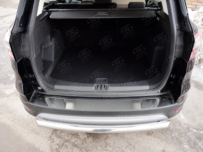 Накладка на задний бампер зеркальный лист РусСталь для Ford Kuga 2016-2021
