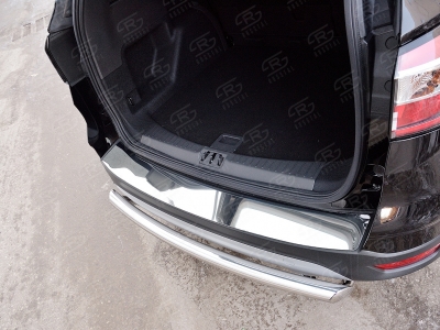 Накладка на задний бампер зеркальный лист для Ford Kuga № FGN-002607