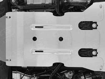 Защита КПП Руссталь Алюминий 4 мм для Lexus LX-570/450d № ZKLLX15-003