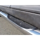 Пороги труба с накладками 76 мм вариант 1 РусСталь для Hyundai Creta 2016-2021