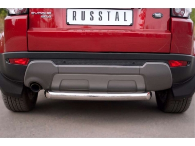 Защита заднего бампера 76 мм РусСталь для Land Rover Evoque 2011-2018 REPZ-000811
