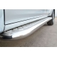 Пороги с площадкой алюминиевый лист 63 мм РусСталь для Volkswagen Amarok 2013-2016