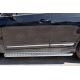 Пороги с площадкой алюминиевый лист 42 мм вариант 1 РусСталь для Chery Tiggo 5 2014-2021