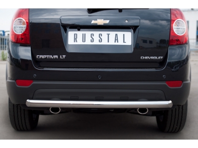 Защита заднего бампера 63 мм дуга РусСталь для Chevrolet Captiva 2011-2013