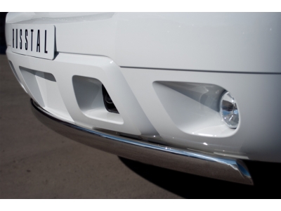 Защита передняя овальная 75х42 мм РусСталь для Chevrolet Tahoe 2006-2014