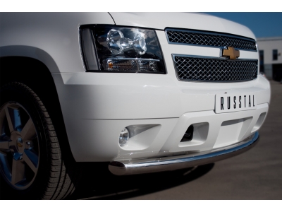 Защита переднего бампера 76 мм РусСталь для Chevrolet Tahoe 2006-2014 CTHZ-000926