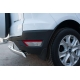 Защита заднего бампера овальная 75х42 мм дуга РусСталь для Ford EcoSport 2014-2018