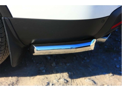 Защита задняя уголки 76 мм секции РусСталь для Ford Explorer 2011-2015