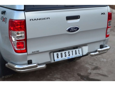 Защита задняя уголки 63 мм РусСталь для Ford Ranger 2012-2015
