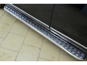 Пороги с площадкой алюминиевый лист 42 мм для Great Wall Hover H6 № GH6L-001631