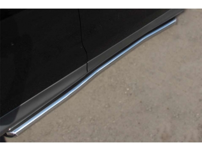 Пороги труба 63 мм вариант 1 РусСталь для Honda CR-V 2012-2015