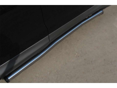 Пороги труба 63 мм вариант 2 РусСталь для Honda CR-V 2012-2015