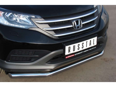 Защита переднего бампера 63 мм секции РусСталь для Honda CR-V 2012-2015