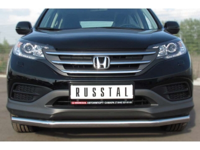 Защита переднего бампера 63 мм секции РусСталь для Honda CR-V 2012-2015