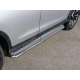 Пороги с площадкой нержавеющий лист 42 мм РусСталь для Honda CR-V 2015-2021