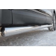 Пороги труба с накладками 76 мм вариант 3 РусСталь для Hyundai Santa Fe 2012-2015