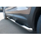 Пороги труба с накладками 76 мм вариант 1 РусСталь для Hyundai Santa Fe Grand 2014-2016