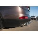 Защита заднего бампера овальная 75х42 мм дуга РусСталь для Hyundai Santa Fe Grand 2014-2016