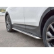 Пороги с площадкой алюминиевый лист 42 мм вариант 1 РусСталь для Hyundai Santa Fe 2015-2018
