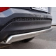 Защита заднего бампера овальная 75х42 мм РусСталь для Hyundai Tucson 2015-2018