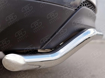 Защита заднего бампера волна 63 мм РусСталь для Hyundai Tucson 2015-2018