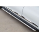 Пороги с площадкой алюминиевый лист 42 мм РусСталь для Infiniti QX60/JX35 2012-2021