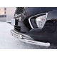 Защита передняя двойная с клыками 63-63 мм РусСталь для Kia Sorento Prime 2015-2017