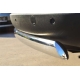 Защита заднего бампера овальная 75х42 мм РусСталь для Kia Sportage 2014-2015
