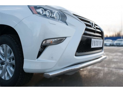 Защита переднего бампера волна 63 мм РусСталь для Lexus GX460 2014-2019