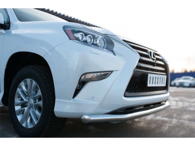 Защита переднего бампера 63 мм РусСталь для Lexus GX460 2014-2019