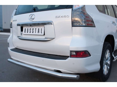 Защита заднего бампера 63 мм РусСталь для Lexus GX460 2014-2019