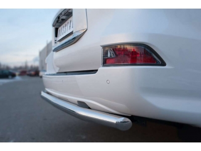 Защита заднего бампера 63 мм РусСталь для Lexus GX460 2014-2019