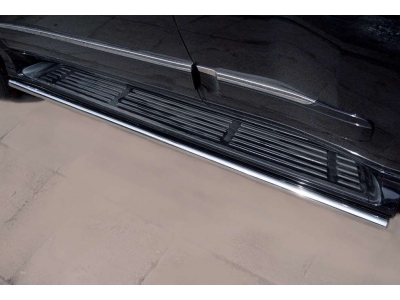 Пороги труба 42 мм РусСталь для Lexus LX-570 2012-2015