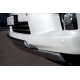 Защита передняя овальная двойная 75x42 мм РусСталь для Lexus LX-570 2012-2015