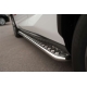 Пороги с площадкой алюминиевый лист 42 мм вариант 2 РусСталь для Lexus NX-200/200t/300h 2014-2021