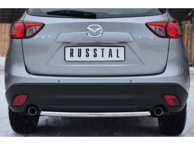 Защита заднего бампера 42 мм РусСталь для Mazda CX-5 2011-2015