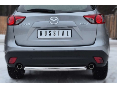 Защита заднего бампера 63 мм РусСталь для Mazda CX-5 2011-2015