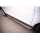 Пороги с площадкой алюминиевый лист 42 мм РусСталь для Mazda CX-7 2010-2013
