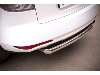Защита заднего бампера 76 мм РусСталь для Mazda CX-7 2010-2013