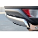 Защита заднего бампера овальная 75х42 мм РусСталь для Mitsubishi Pajero Sport 2013-2016