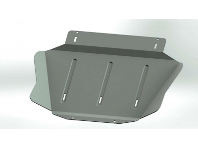 Защита коробки передач Руссталь алюминий 4 мм для Mitsubishi Pajero IV № ZKMPAJIV-06-003