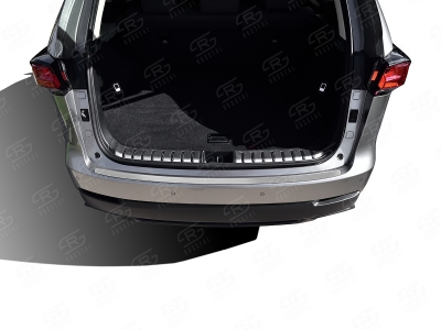 Накладка на задний бампер Russtal, зеркальная для Lexus NX № LEXNXN-003487