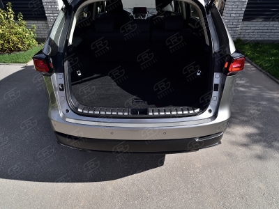 Накладка на задний бампер Russtal, шлифованная для Lexus NX 2014-2017