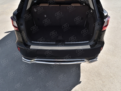 Накладка на задний бампер Russtal, зеркальная для Lexus RX № LEXRXN-003478