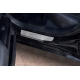 Накладки на пороги Russtal, шлифованные для Lexus ES 2018-2021