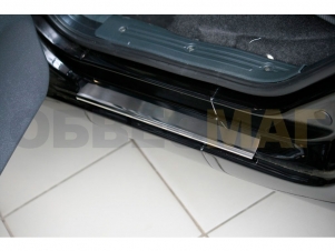 Накладки на пороги Russtal зеркальные для Mazda 3 № MZD313-01