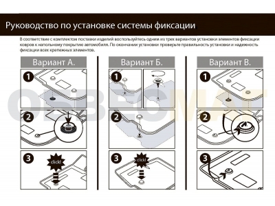 Коврики в салон Rival полиуретан, с крепежом, с перемычкой, 5 шт для Renault Arkana 2019