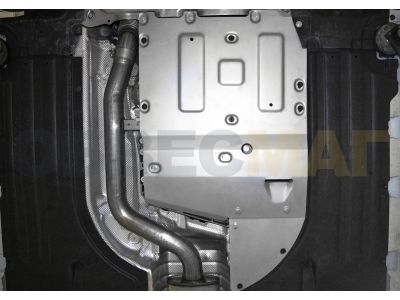 Новая машина!Защита КПП и РК Rival для BMW X5 G05 (30d; 40i; M50d) 2018-2019/X7 G07 (30d; 40i; M50d) 2019-2019, алюминий 4 мм, с крепежом