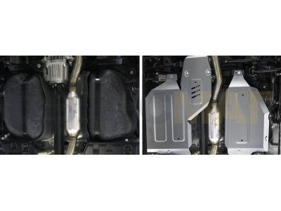 Защита топливного бака + редуктора Rival для 4WD для Mitsubishi ASX/Eclipse Cross/Outlander 2010-2021