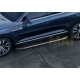 Пороги алюминиевые Rival Premium для Volkswagen Touareg 2018-2021